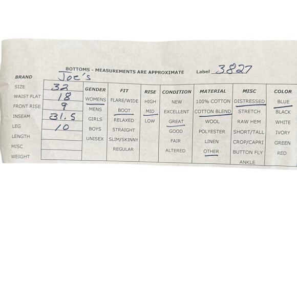 Joes Womens Provocateur Boot Cut Jeans Distressed Stretch Med Wash Mid Rise 32 - Picture 10 of 10